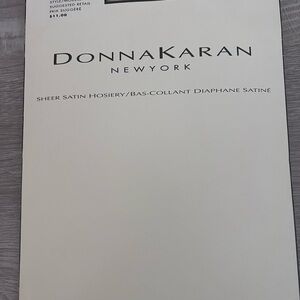 Vintage Donna Karan NY 90s Sealed Size Small USA Made Pantyhose Sheer Satin